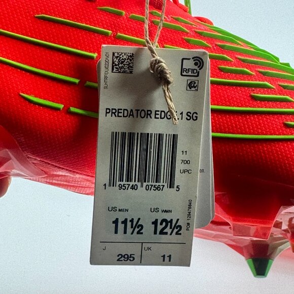 Adidas Predator Edge.1 SG \'Game Data Pack\' GW1016 Soccer size 11.5 main image 9